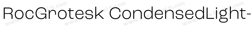 RocGrotesk CondensedLight字体转换